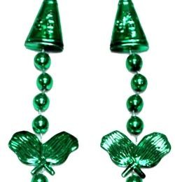 36in Metallic Green Cheerleader Beads 
