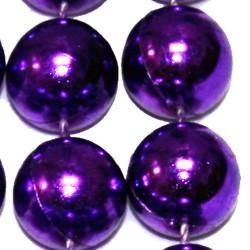 10mm 42in Metallic Purple Beads