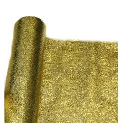 25in x 75 Feet Long Metallic Gold Cracked Ice Rolls Float Decoration 