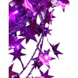 Metallic Purple Star Wire Garland