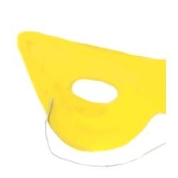 7.5in x 3.5in Yellow Velvet Cat Eye Mask