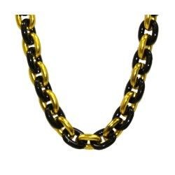 Black and Gold Chain Link Necklace