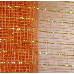 21in x 30ft Sinamay Metallic Orange Mesh Ribbon/ Netting 
