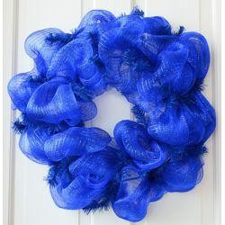 Royal Blue Elevated Work Wreath Form