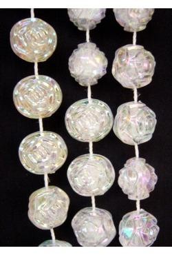 72in 16mm Clear AB Rose Beads
