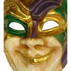 Paper Mache Mardi Gras Joker Big Mask 
