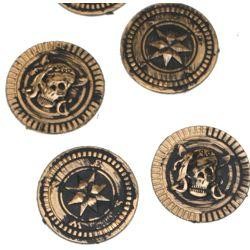 1 1/2in Plastic Pirate Coins / Doubloons 