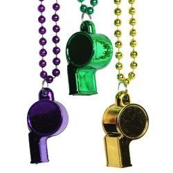 Mardi Gras Whistle Necklace