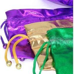 4 1/2in Tall x 4 1/2in Wide Mardi Gras Gift Bags