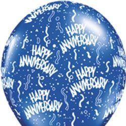 11in All Anniversary Assorted Latex Balloons