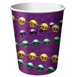 Mardi Gras Beads Paper Cups