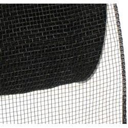 4in Wide x 75ft Long Poly Mesh Roll: Plain Black