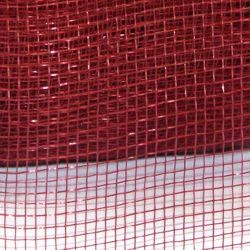 4in Wide x 75ft Long Poly Mesh Roll: Plain Burgundy