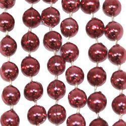 7mm 33in Burgundy/Pink Beads/Color May Vary