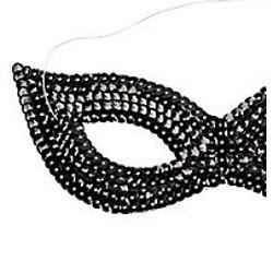 Black Sequin Masquerade Mask