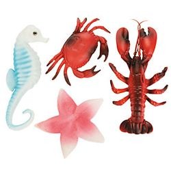 Ocean Sea Life Plastic Decoration Assortment 