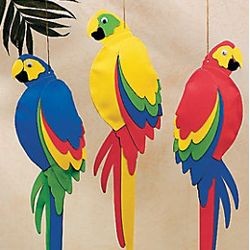 21in Foam Jumbo Parrots