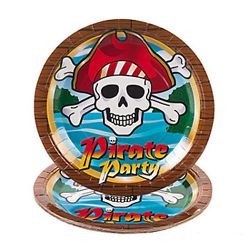 9in Pirate Party Plates 