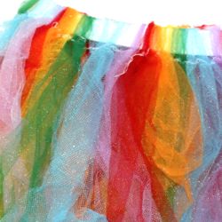 Rainbow Colors Tutu Skirt Kids Size