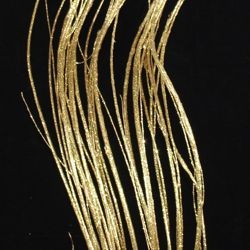 42in Tall Glittered Gold Curly Willow 