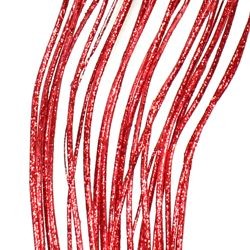 42in Tall Glittered Red Curly Willow 
