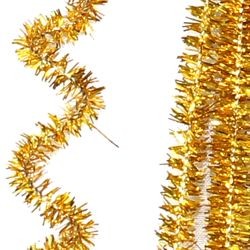 12in Long Gold Tinsel Wire Chenille Stems/ Pipe Cleaners
