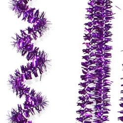 12in Long Purple Tinsel Wire Chenille Stems/ Pipe Cleaners