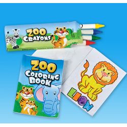 3.5in Zoo Animal Coloring Set