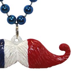Patriotic Mustache Bead 