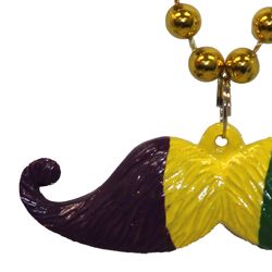 Mardi Gras Mustache Bead 