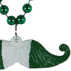 St. Patrick's Day Mustache Bead