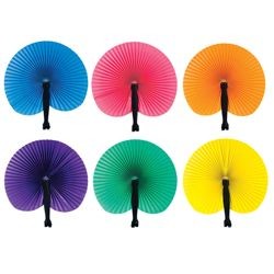 10.5in Solid Color Folding Fans