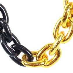 Black and Gold Large Link Necklace