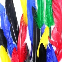 7gr Assorted Colors Craft Feathers