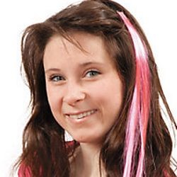 Synthetic Hot Pink Hair Extensions 
