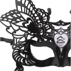 Plastic Black Masquerade Face Mask
