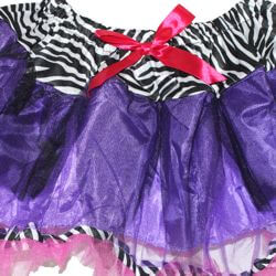 Purple/ Pink/ Black and White Color Tutu Skirt Kids Size