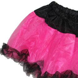Black/ Hot Pink Color Tutu Skirt Kids Size