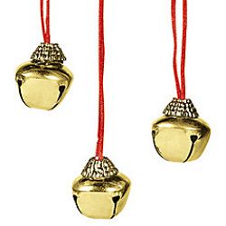 28in Long Metal Christmas Jingle Bell Necklaces