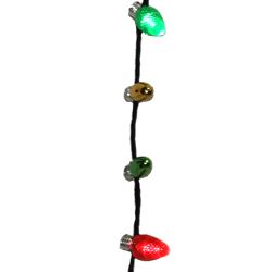 33in Holiday LED Bulb Necklace
