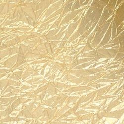 16in Wide x 30ft Long Gold Crushed Metallic Lame Fabric