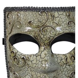 Bauta Venetian Man Masquerade Mask Full Face