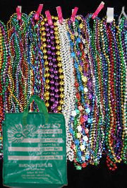 48in Long Assorted Colors and Styles Float Rider Super Mix of Throw Beads in a Zipper Bag