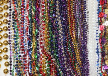 48in Long Assorted Colors and Styles Float Rider Super Mix of Throw Beads in a Zipper Bag