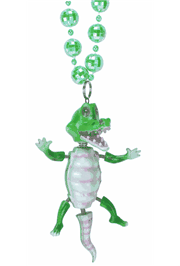 Bobble Beads: Florida Dancing Alligator Necklace 
