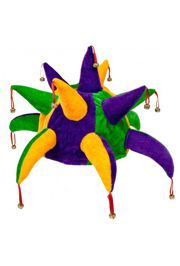 Mardi Gras Jester Hat with Points and Bells 