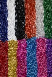 33in 7mm Round Metallic 12 Assorted Colors Beads
