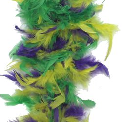 Purple/ Green/ Yellow Feather Boas