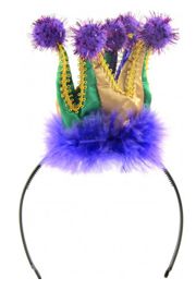 Mini Mardi Gras Crown Headband