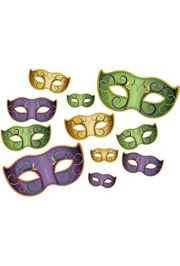 Mardi Gras Mask Cutouts Assortment